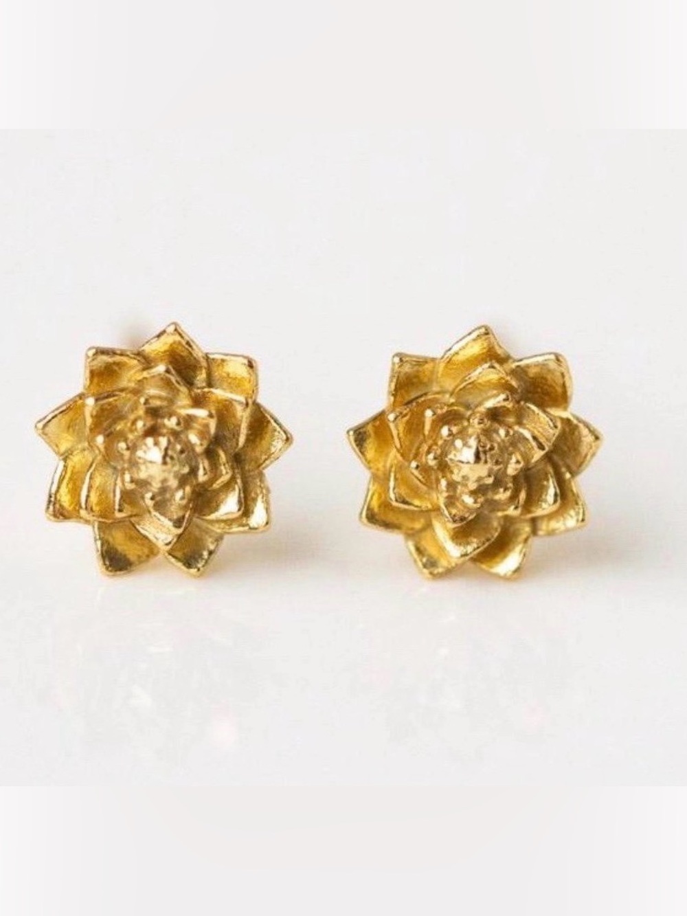 July Water Lily birth flower studs. Perfect for July birthdays coming up.